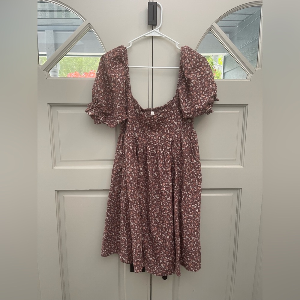 Rylee + Cru floral linen dress